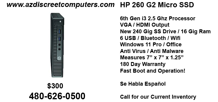 HP 260 G2 Micro SSD 11